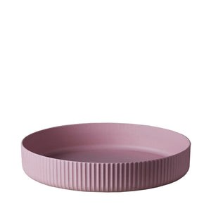 Nachhaltige Servierplatte - Teller aus PLA - 27 x 5 cm - deluxe - rose
