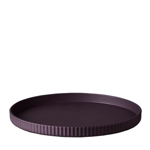 Nachhaltiger Kunststoff Teller aus PLA - 25 x 2 cm - Großer Teller deluxe - lila