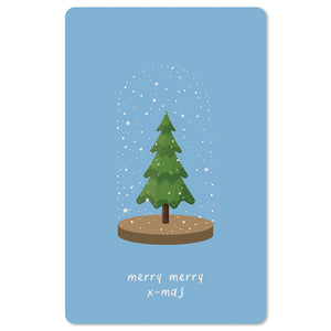 Mini Postkarten - 8,5 x 13,5 cm - Weihnachten - umweltfreundlicher Karton - merry merry x-mas