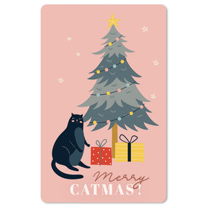 Mini Postkarten - 8,5 x 13,5 cm - Weihnachten - umweltfreundlicher Karton - merry catmas