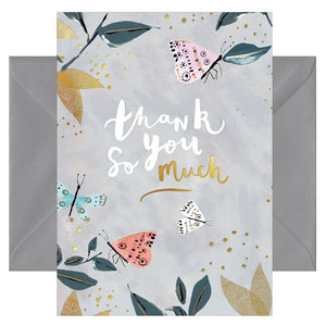 Hochwertige Grußkarte - Glückwunschkarte mit farbigen Umschlag - verschiedene Anlässe - thank you so much