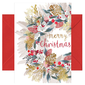 Hochwertige Weihnachtskarte - Grußkarte mit farbigen Umschlag - Weihnachten - merry christmas