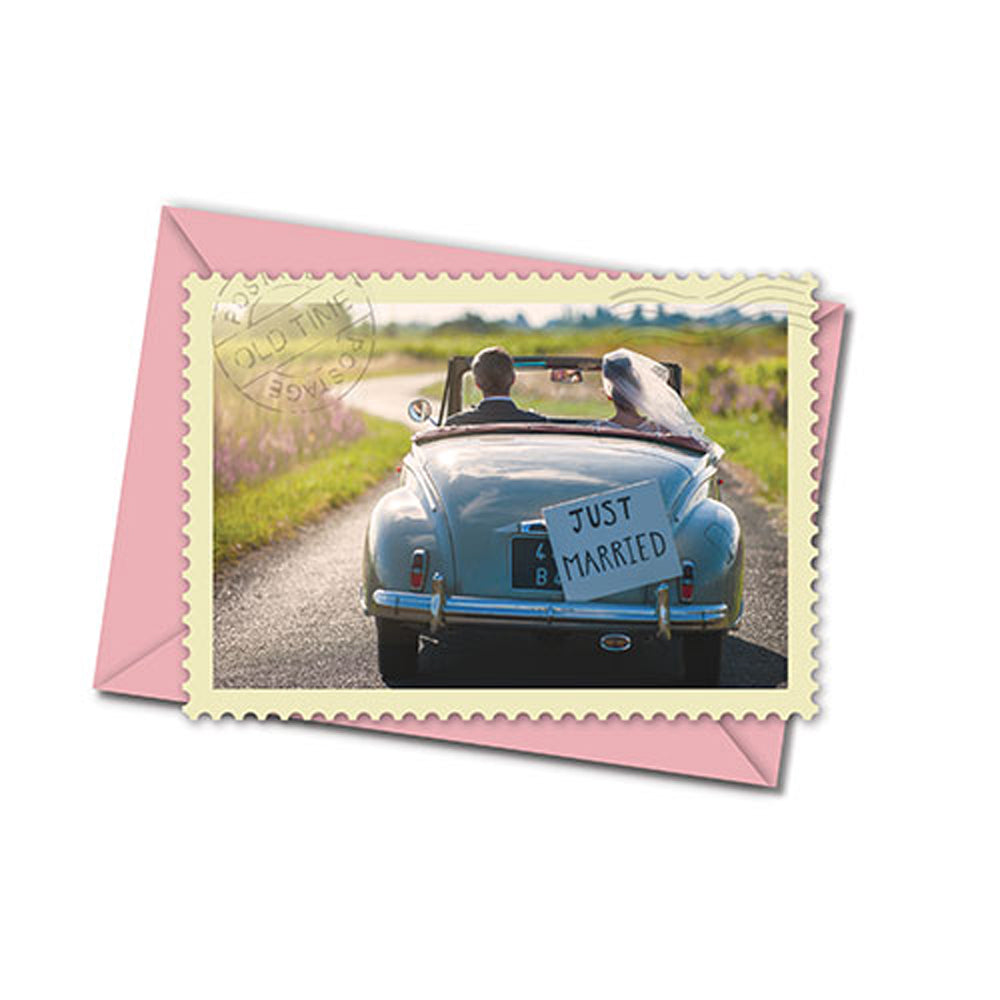 Glückwünsche zur Hochzeit Karte - Postkarte mit Umschlag - Hochzeit - be happy together