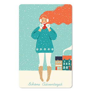 Mini Postkarten - 8,5 x 13,5 cm - Weihnachten - umweltfreundlicher Karton - Schöne Adventszeit