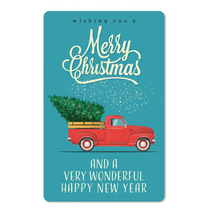Mini Postkarten - 8,5 x 13,5 cm - Weihnachten - umweltfreundlicher Karton - merry christmas an a wonderful happy new year
