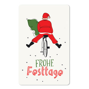 Mini Postkarten - 8,5 x 13,5 cm - Weihnachten - umweltfreundlicher Karton - Frohe Festtage