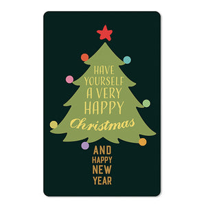 Mini Postkarten - 8,5 x 13,5 cm - Weihnachten - umweltfreundlicher Karton - have yourself a very happy christmas an happy new year