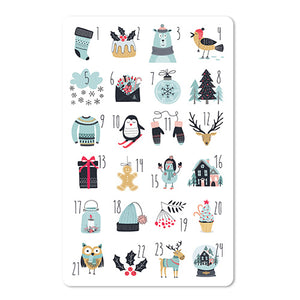 Mini Postkarten - 8,5 x 13,5 cm - Weihnachten - umweltfreundlicher Karton - Kalender