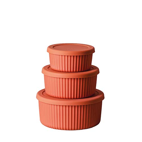 Nachhaltige Vorratsdosen - 3er Set - Storage container Set aus PLA - desert