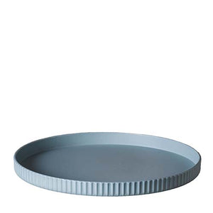 Nachhaltiger Kunststoff Teller aus PLA - 25 x 2 cm - Großer Teller deluxe - hellblau