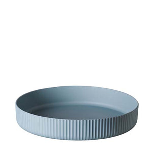 Nachhaltige Servierplatte - Teller aus PLA - 27 x 5 cm - deluxe - hellblau