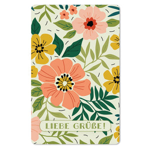 Mini Postkarten - 8,5 x 13,5 cm - Sprüche - umweltfreundlicher Karton - Liebe Grüße
