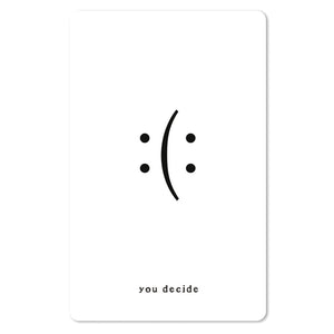 Mini Postkarten - 8,5 x 13,5 cm - verschiedene Motive - umweltfreundlicher Karton - :(: you decide