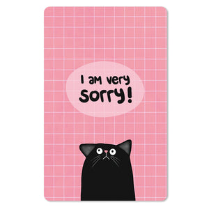 Mini Postkarten - 8,5 x 13,5 cm - Sprüche - umweltfreundlicher Karton - i am very sorry