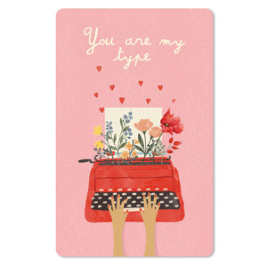 Mini Postkarten - 8,5 x 13,5 cm - Liebe - you are my type