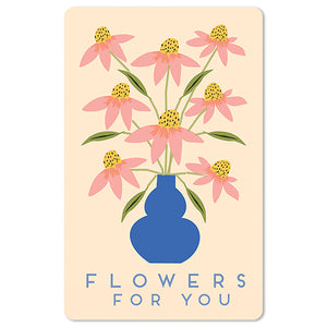 Mini Postkarten - 8,5 x 13,5 cm - verschiedene Motive - umweltfreundlicher Karton - flowers vor you