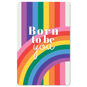 Mini Postkarten - 8,5 x 13,5 cm - verschiedene Motive - umweltfreundlicher Karton - born to be you