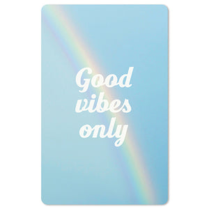 Mini Postkarten - 8,5 x 13,5 cm - Sprüche - umweltfreundlicher Karton - good vibes only