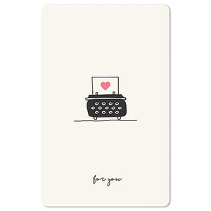 Mini Postkarten - 8,5 x 13,5 cm - Liebe - for you 