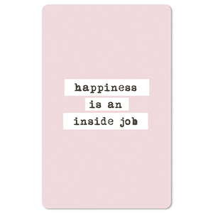 Mini Postkarten - 8,5 x 13,5 cm - Sprüche - umweltfreundlicher Karton - happiness is an inside job
