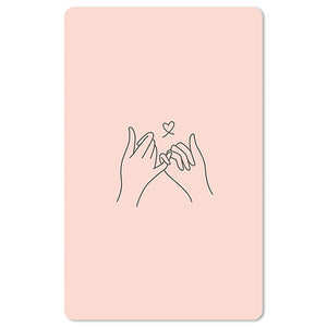 Mini Postkarten - 8,5 x 13,5 cm - Liebe - Hände - Herz