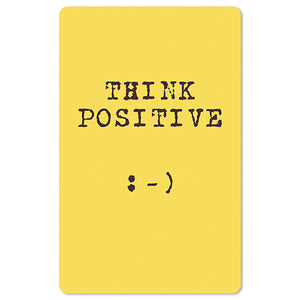 Mini Postkarten - 8,5 x 13,5 cm - Sprüche - umweltfreundlicher Karton - think positive