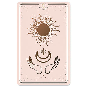 Mini Postkarten - 8,5 x 13,5 cm - verschiedene Motive - umweltfreundlicher Karton - Mond - Sonne