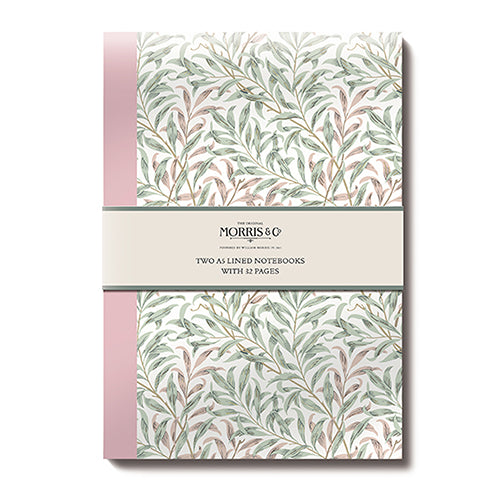 Notizbuch - Tagebuch - A5 - 2er Set - liniert - 32 Seiten - florales Design
