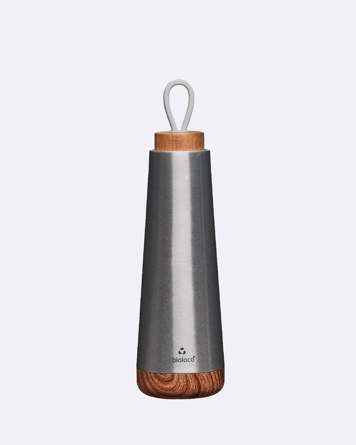 Thermosflasche Edelstahl - bioloco loop silber - 500ml - nachhaltig