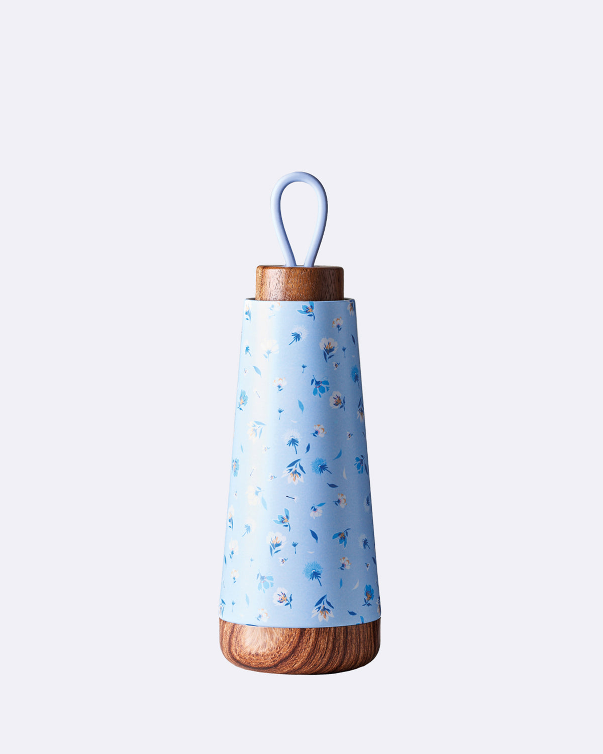 Thermosflasche für Kinder - 350 ml - bioloco loop mini  blue flowers| chic.mic