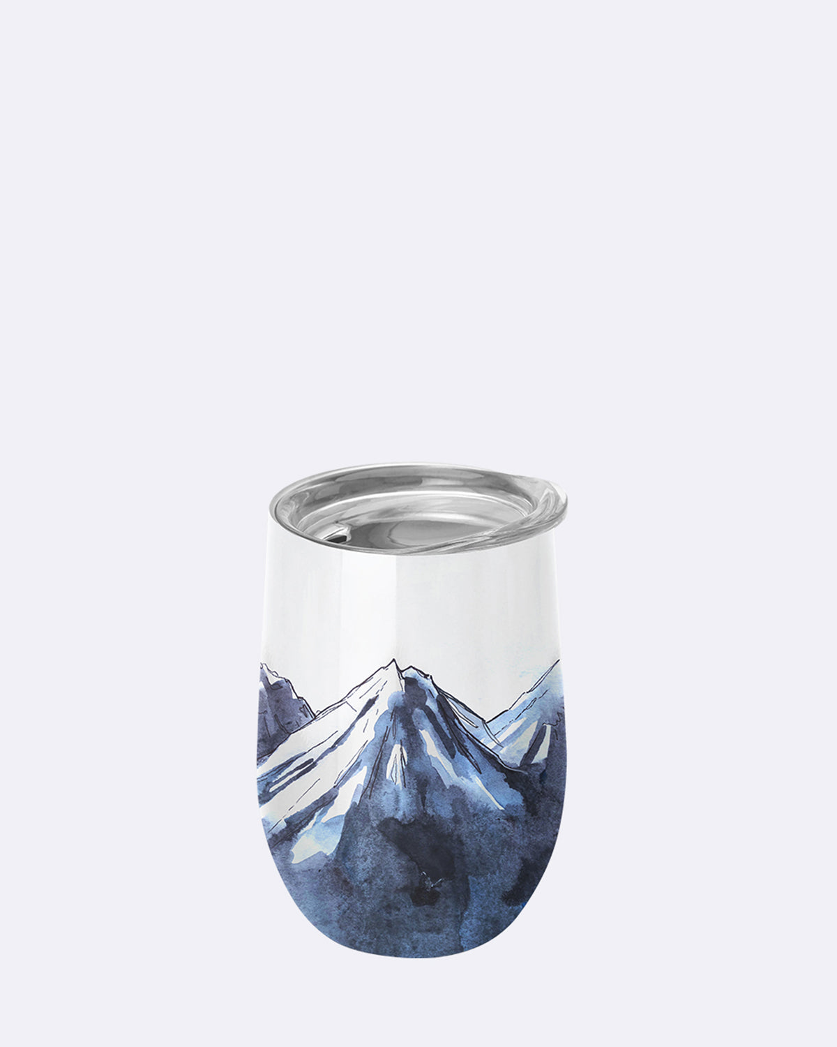 Thermobecher aus Edelstahl - bioloco office - 420ml - ideal fürs Büro - mountains