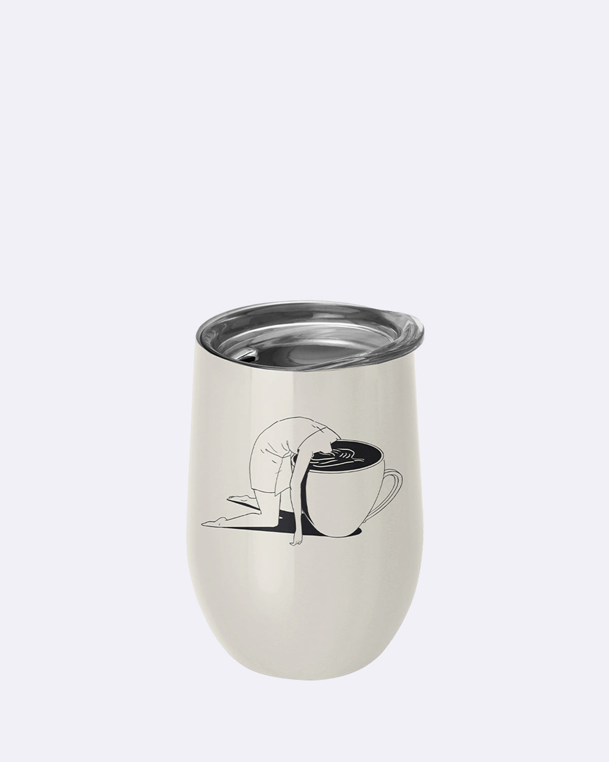 Thermobecher aus Edelstahl - bioloco office - 420ml - ideal fürs Büro - take a sip