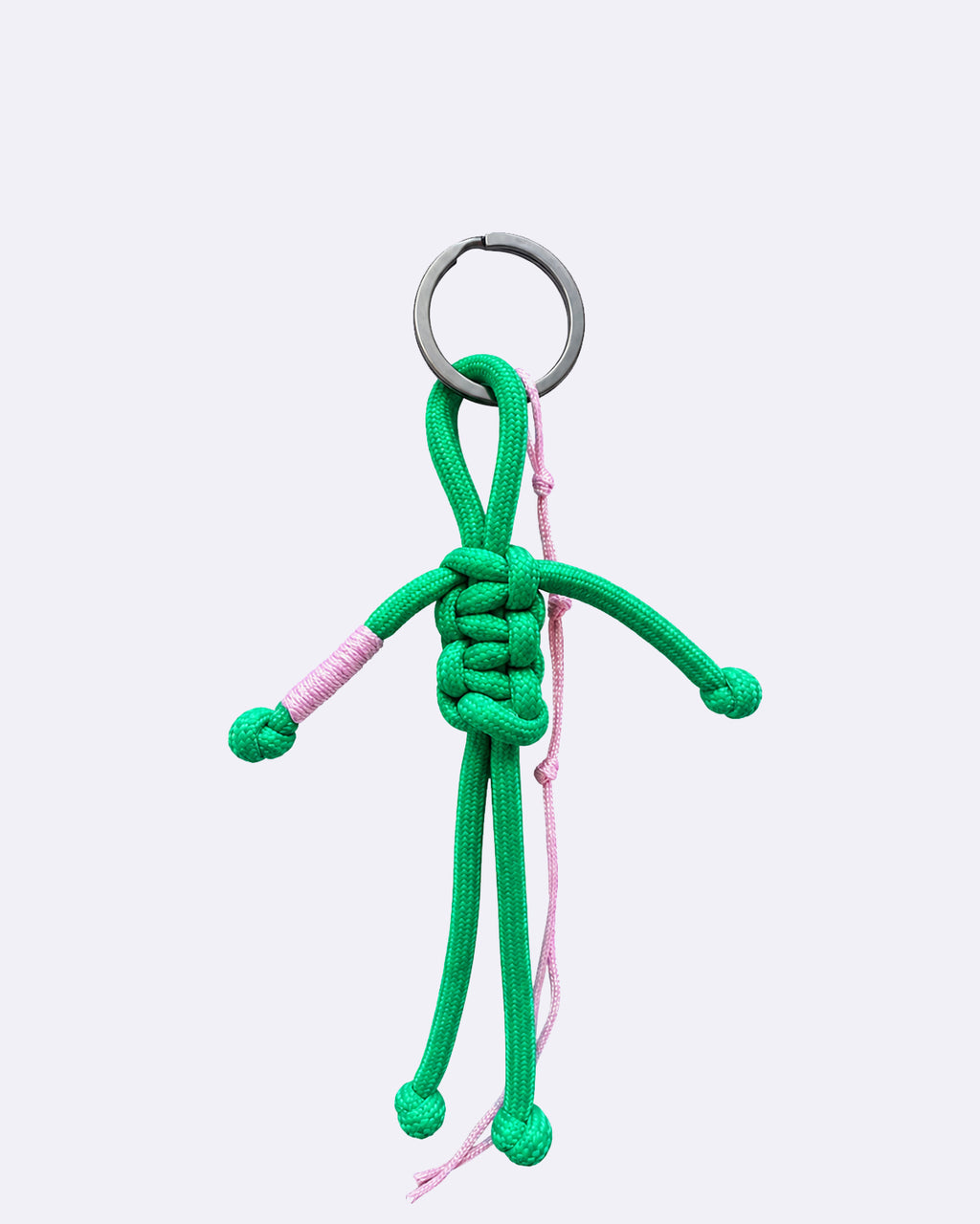best friend keychain - green & pink