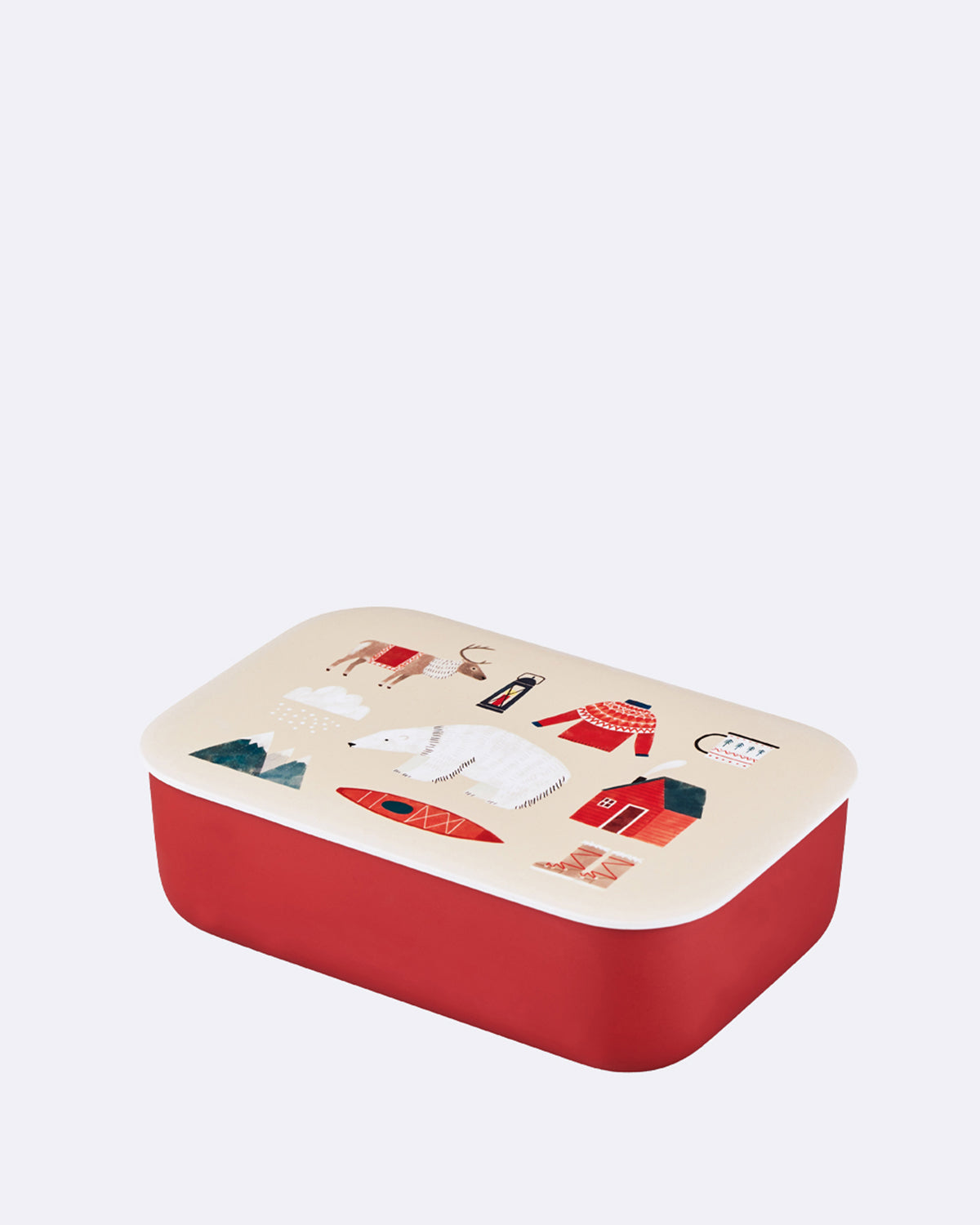 Nachhaltige Lunchbox - Brotdose aus PLA - bioloco plant classic lunchbox - nordic winter