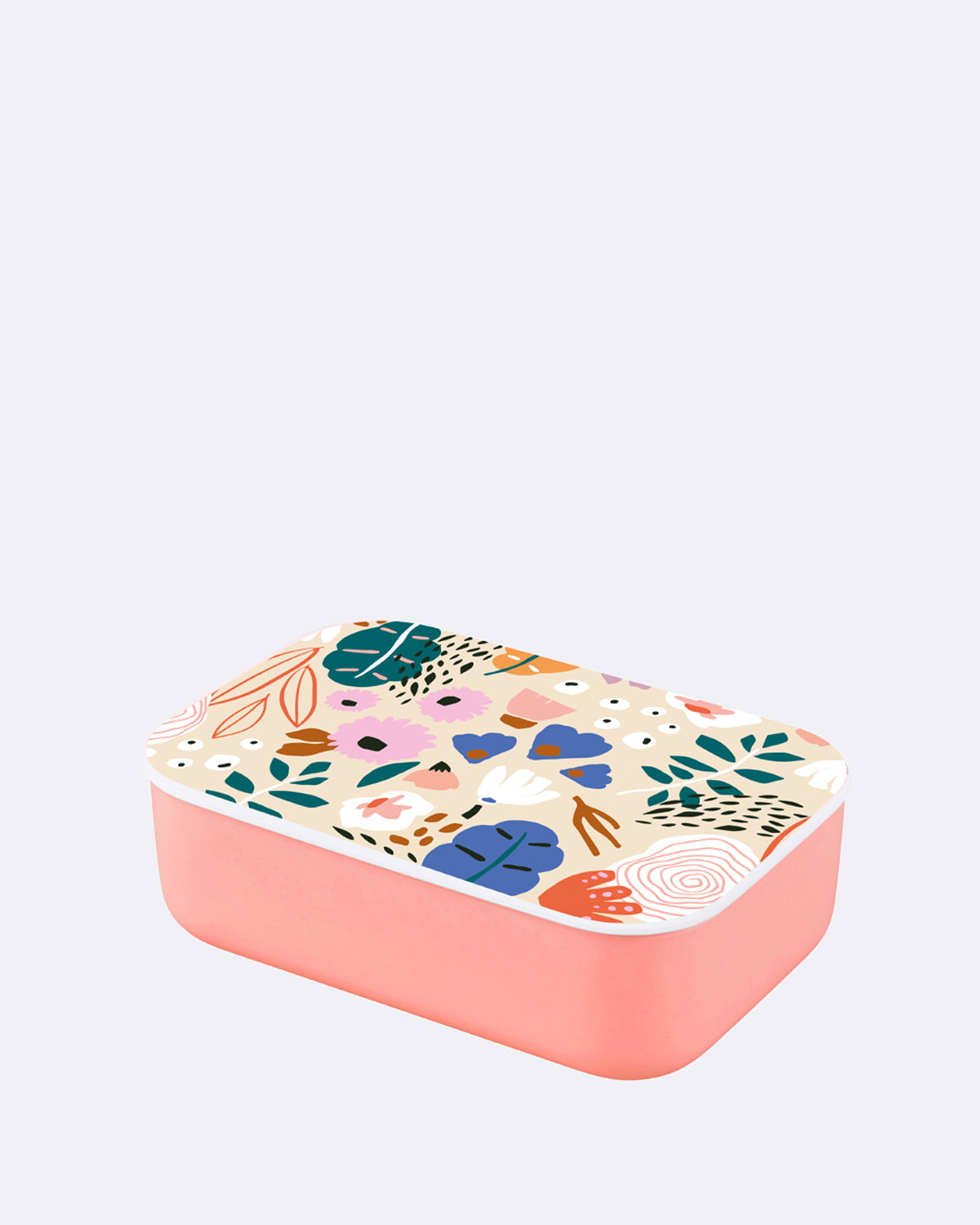 Nachhaltige Lunchbox - Brotdose aus PLA - bioloco plant classic lunchbox - flowers - Blumenmuster