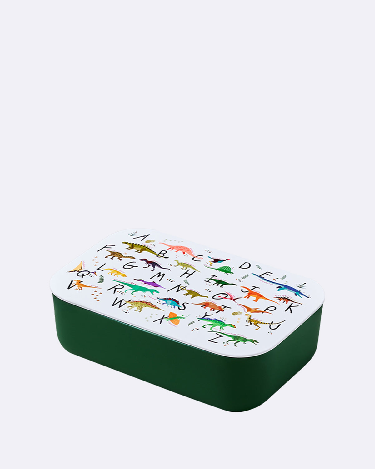 Nachhaltige Lunchbox - Brotdose aus PLA - bioloco plant classic lunchbox - dinosaurs - Dinosaurier - ABC