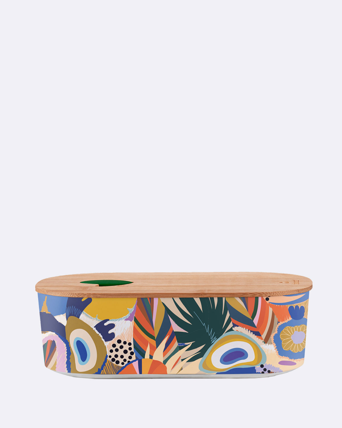 Ovale Lunchbox aus nachhaltigem PLA - bioloco plant lunchbox oval - Brotdose - burst of colors - Formen - bunt 