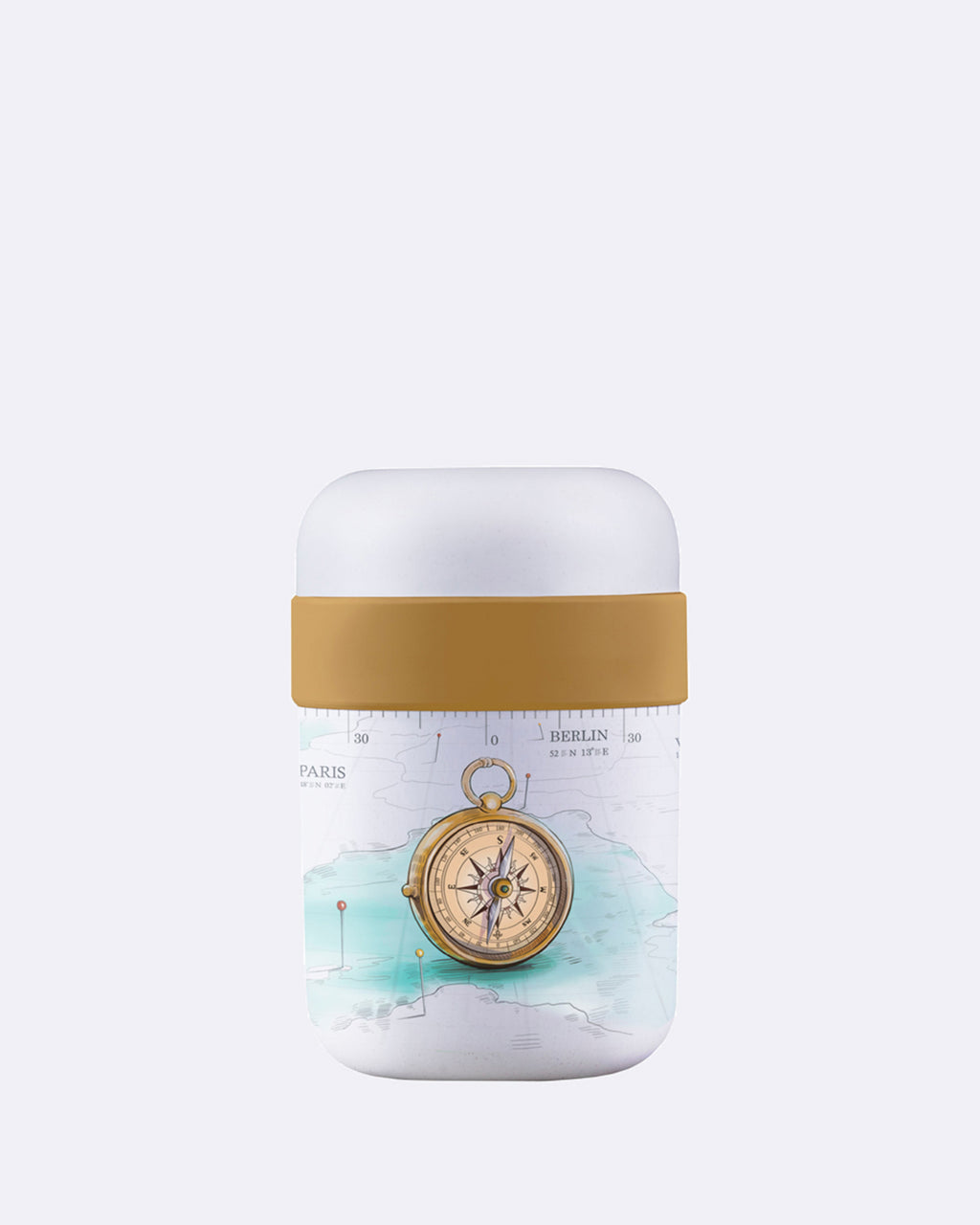 Thermos container made of sustainable PLA - Two chambers (500ml+200ml ...