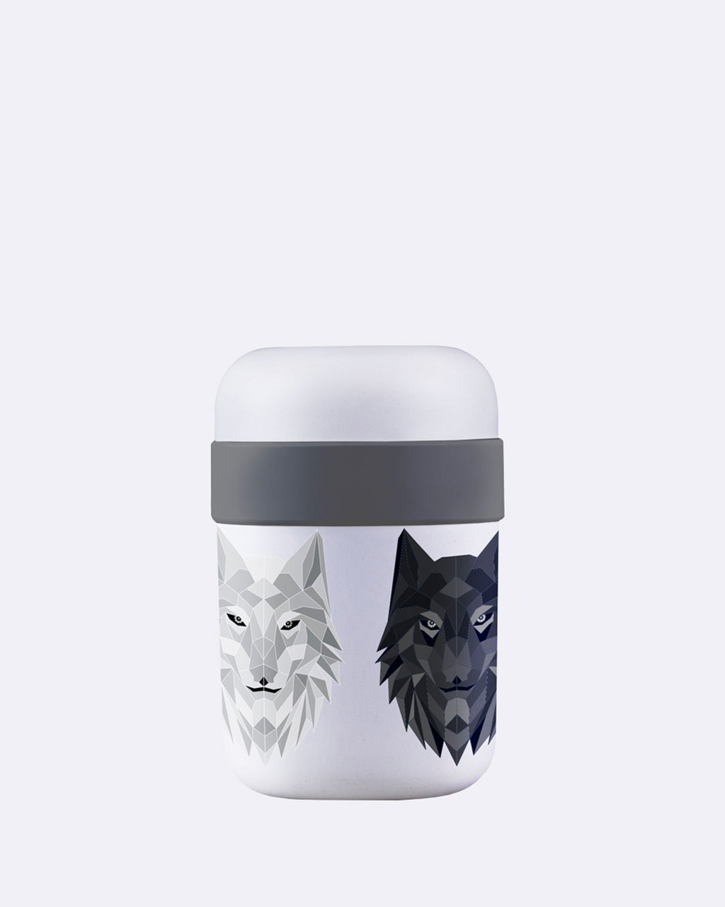 Thermos container made of sustainable PLA - Two chambers (500ml+200ml ...