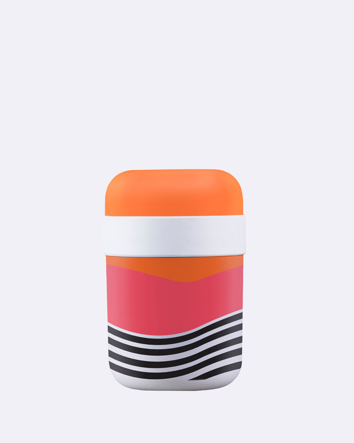 Thermobehälter aus nachhaltigem PLA - Zwei Kammern (500ml+200ml) - bioloco plant lunchpot - color block - bunt