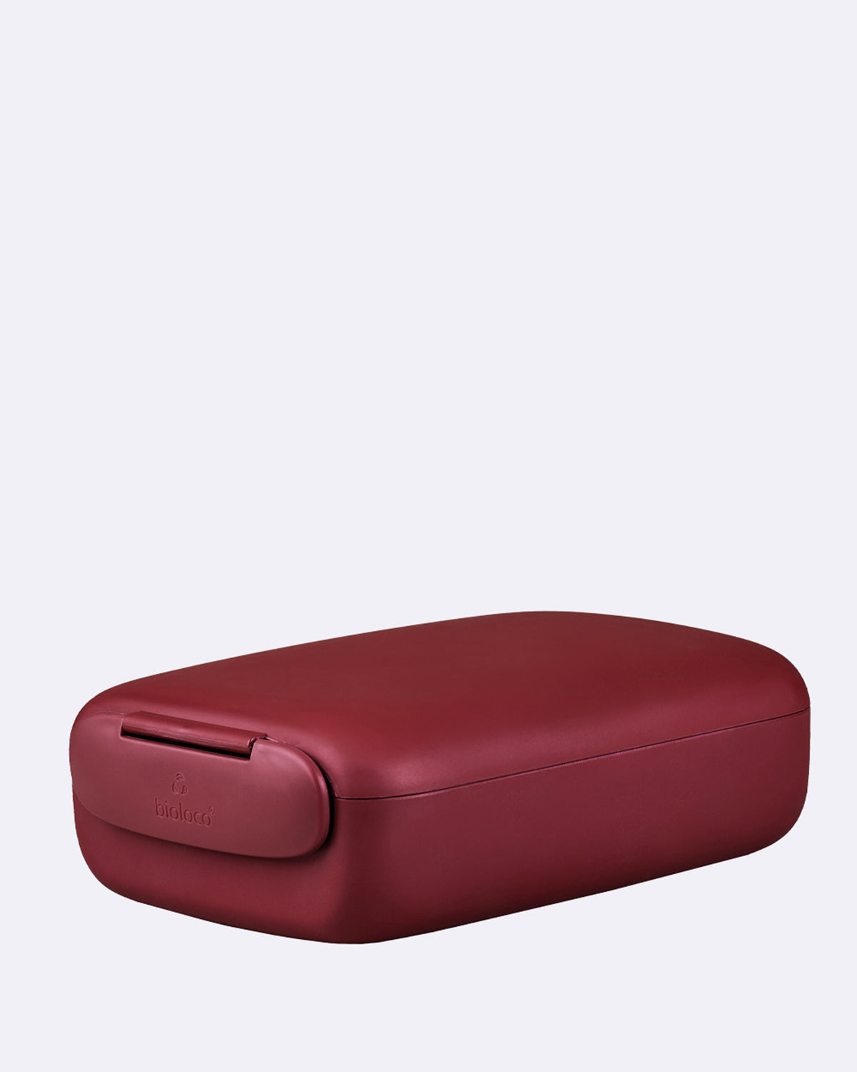 Nachhaltige Lunchbox - Brotdose aus PLA - bioloco plant urban lunchbox rectangle brooklyn brick - rot - lila - weinrot