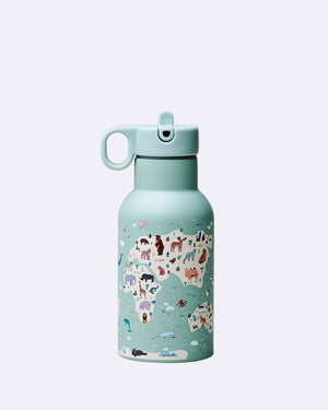 bioloco sky kids Thermoflasche animal map