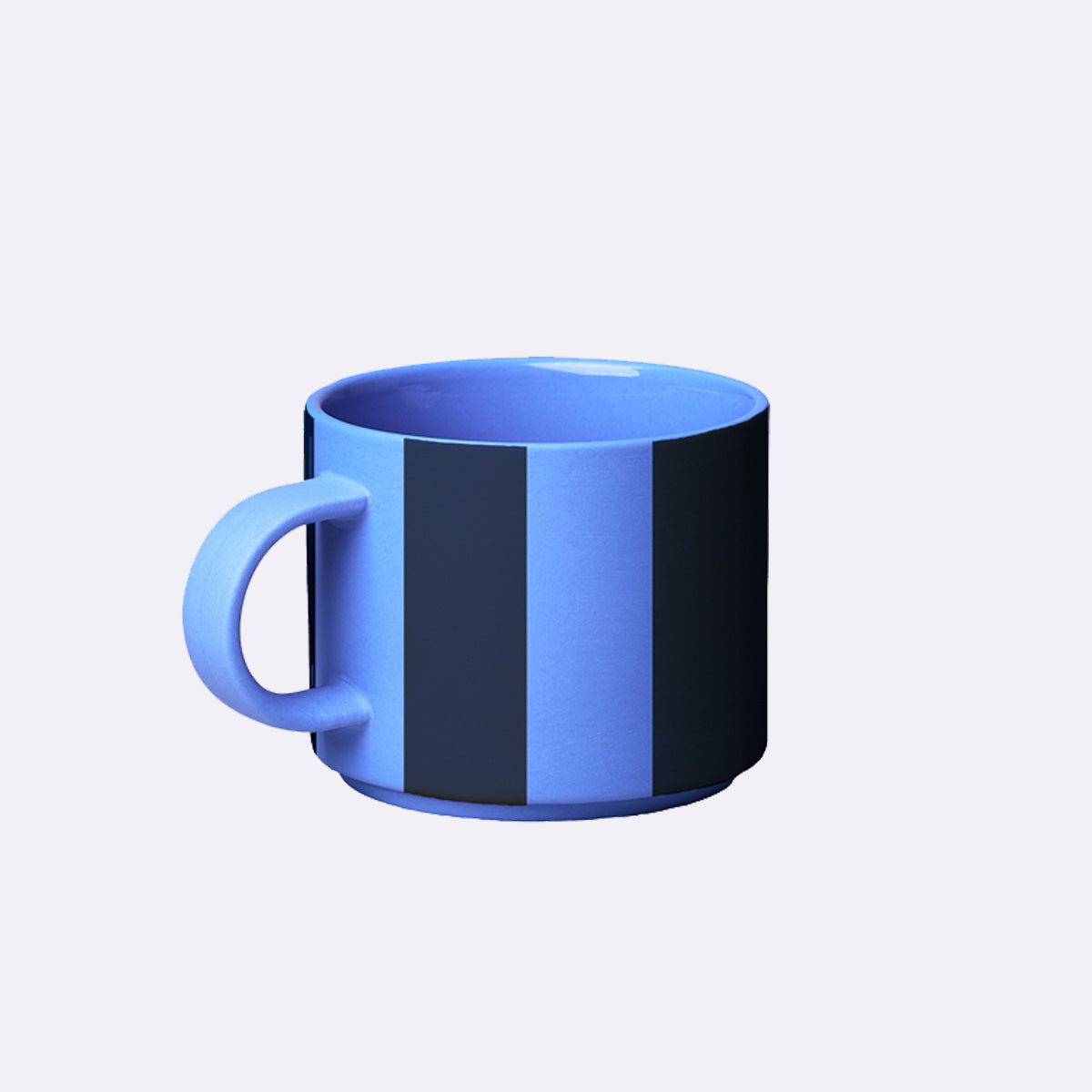 Freisteller einer GOOD MOOD Porzellantasse – farbintensiv, durchgefärbt, dünnwandig und spülmaschinenfest.