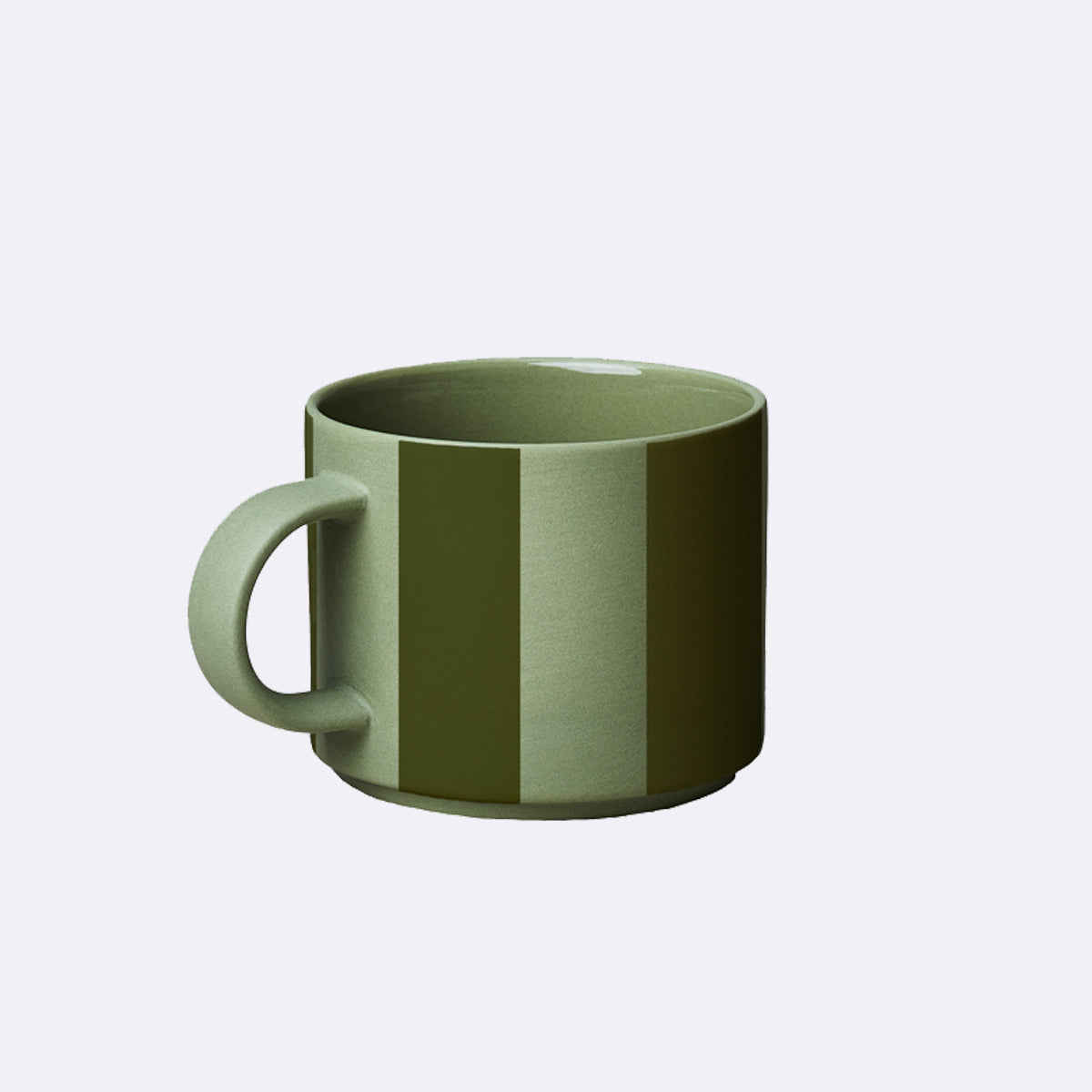 Freisteller einer GOOD MOOD Porzellantasse – farbintensiv, durchgefärbt, dünnwandig und spülmaschinenfest.