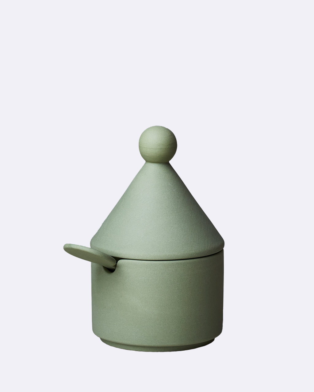 GOOD MOOD Zuckerdose Porzellan -  eucalyptus