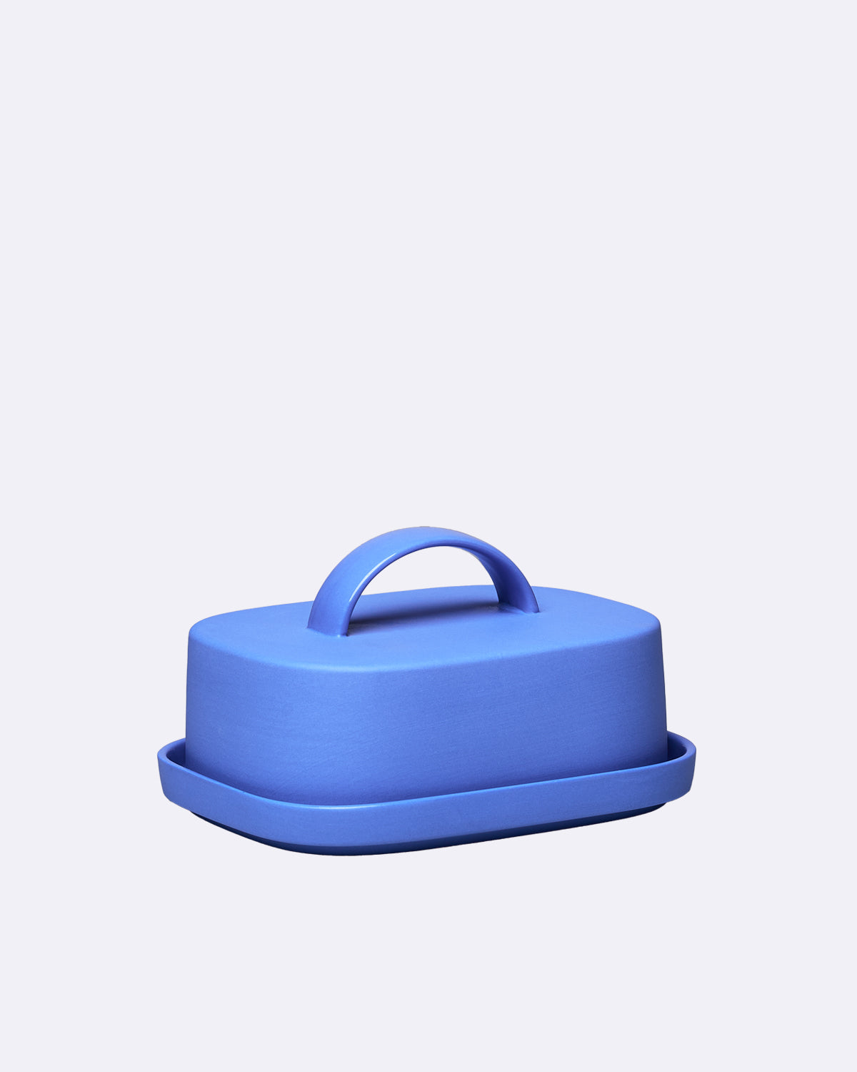 Porzellan Butterdose Blau