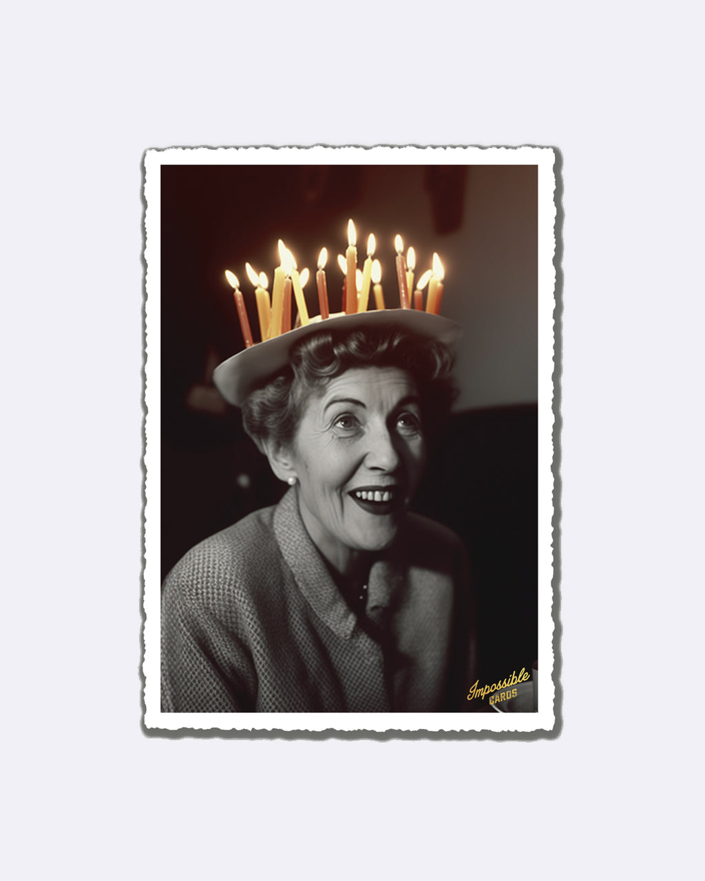 Impossible Card Postkarte - candle head