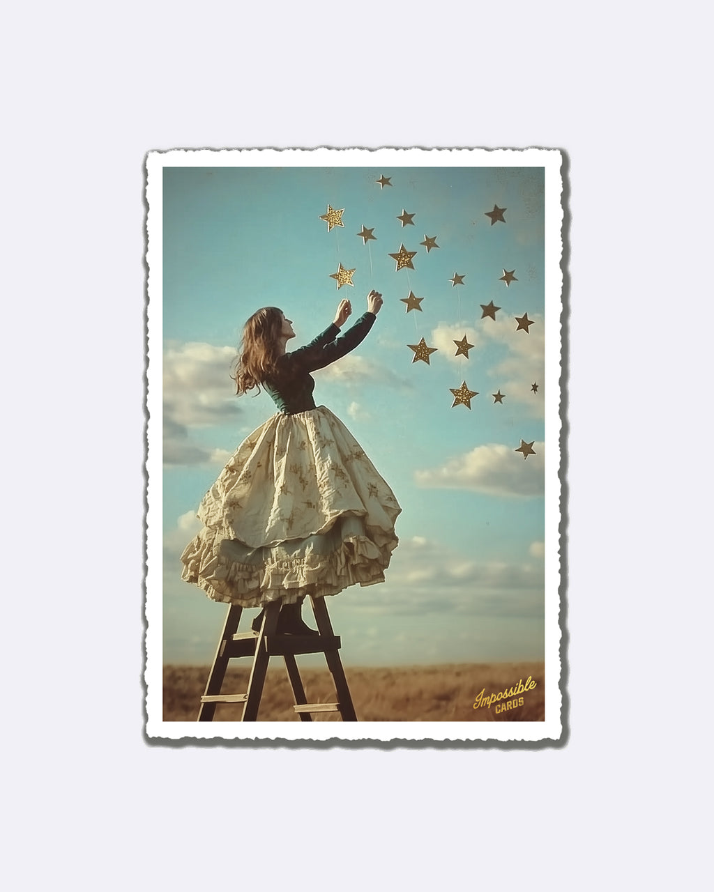 Impossible Card Postkarte - Sternenmädchen