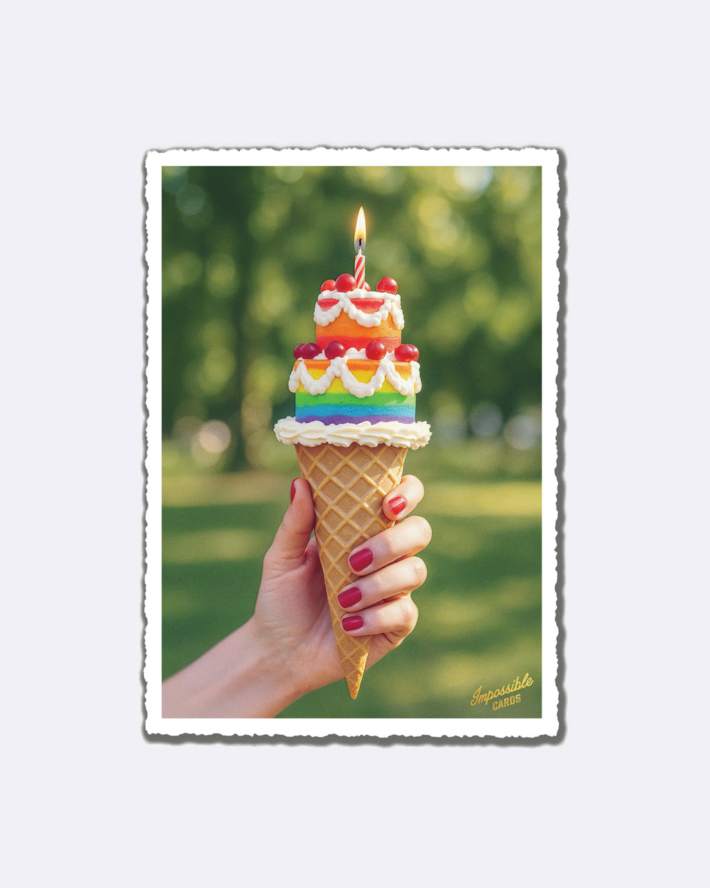 Impossible Card Postkarte - Torteneis