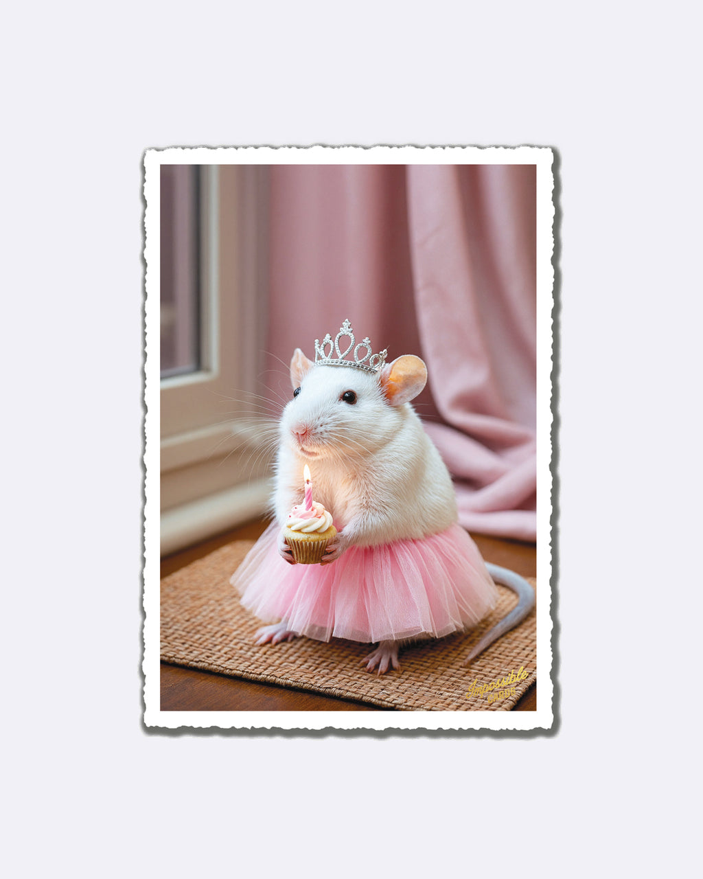 Impossible Card Postkarte - Birthday mouse